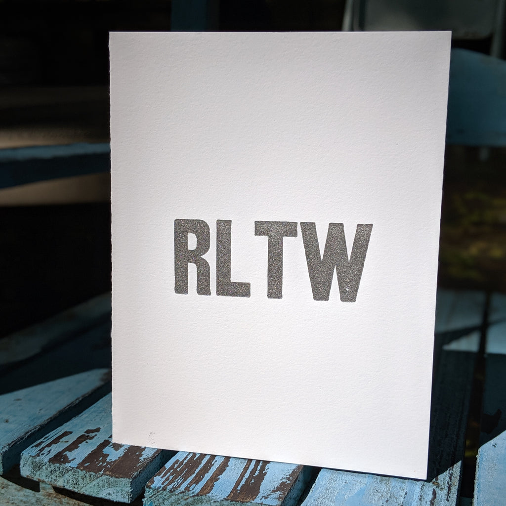 Rangers Lead The Way A2-size Letterpress Card with envelope